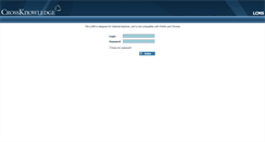Desktop Screenshot of lcms.crossknowledge.com